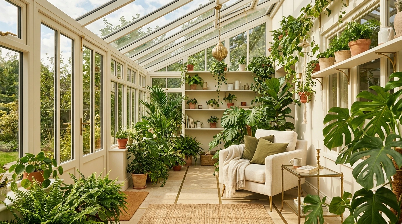 Jardin d'hiver bioclimatique vitré