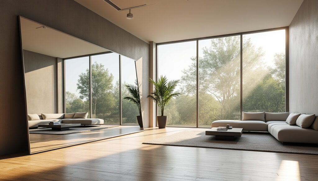 découvrez comment utiliser le miroir pour amplifier la lumière dans vos espaces grâce à des règles de placement simples et efficaces.