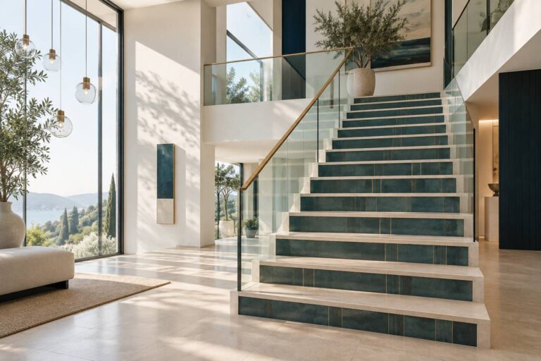 Inspirez-vous : 10 idées originales pour sublimer vos escaliers carrelés