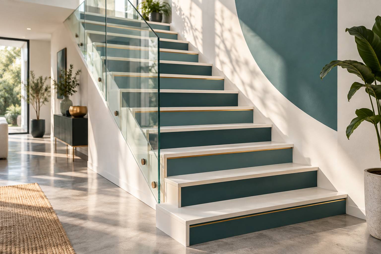 Illustration éditoriale du sujet : Inspirez vos escaliers : idées créatives pour des peintures décoratives uniques