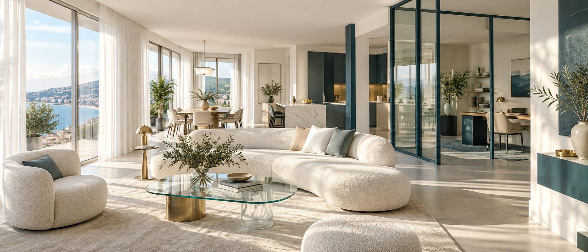 Illustration éditoriale du sujet : Les experts en architecture d'intérieur à Nice : créer des espaces qui inspirent